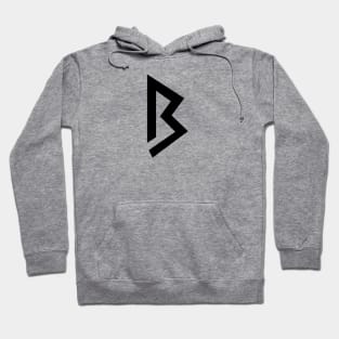 B – Greek Mythology - Black Letter B Hoodie